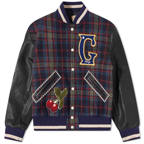 gucci varsity jacket|men's gucci puffer jacket.